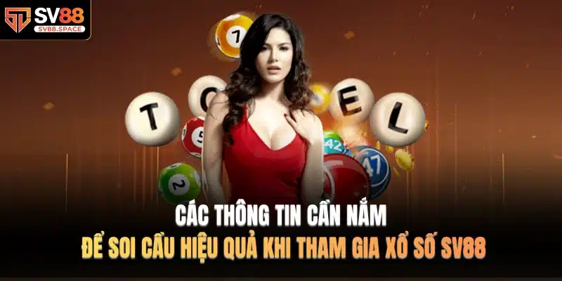 Các thông tin cần nắm để soi cầu hiệu quả khi tham gia Xổ Số SV88