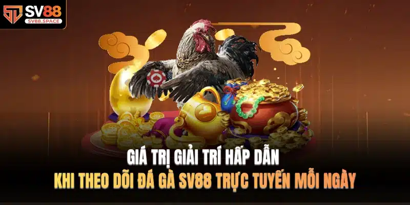 Giá trị giải trí hấp dẫn khi theo dõi ĐÁ GÀ SV88 trực tuyến mỗi ngày